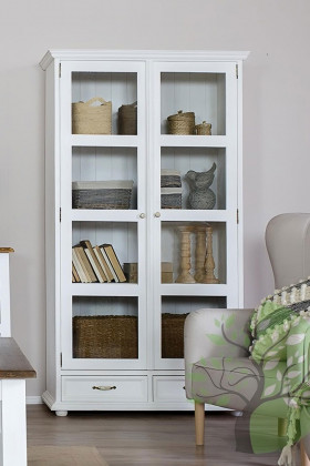 Dvojdverová vitrína Provence - drevená